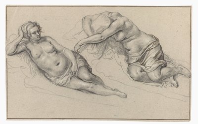Dois estudos de uma mulher nua de Jacob de Gheyn (II)