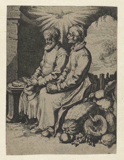Casal de idosos orante
Vreedsamich paer de Jacob de Gheyn (III) (attributed to)