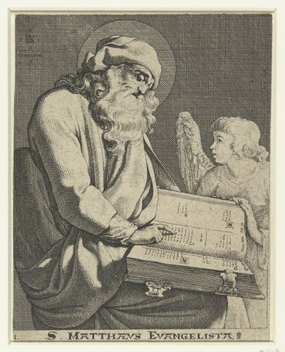 Evangelista Matheus S. Matthaeus Evangelista (título no objeto) de Jacob de Gheyn (III)