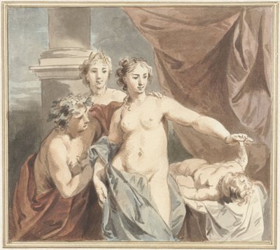 Ceres, Vénus, Bacchus e Amor adormecido de Jacob de Wit