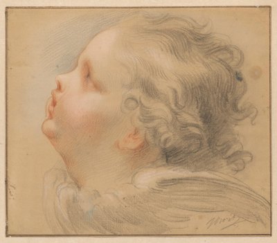 Cabeça de um querubim, à esquerda de Jacob de Wit