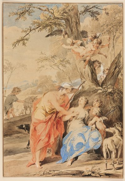 Júpiter e Mnemosine de Jacob de Wit