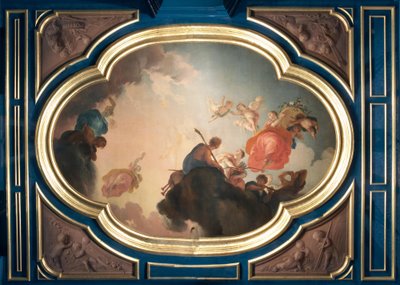 Parte central do teto «O amanhecer e as estações do ano» de Jacob de Wit