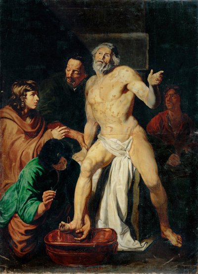 A morte de Séneca (pintura sobre tela) de Jacob van Oost