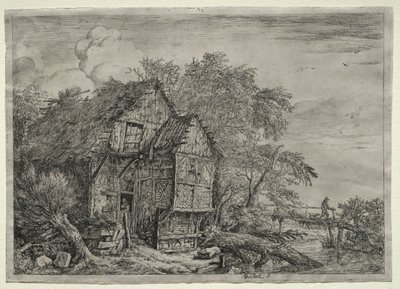 A pequena ponte. de Jacob van Ruisdael