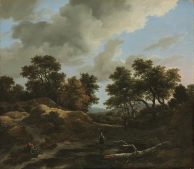 Paisagem arborizada e montanhosa de Jacob van Ruisdael