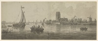 Vista de Dordrecht a partir do sudoeste de Jacob van Strij