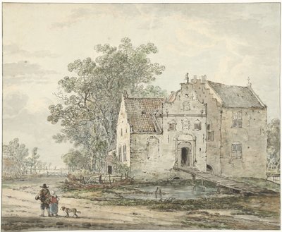 Castelo de IJzendoorn no Betuwe de Jacob van Strij