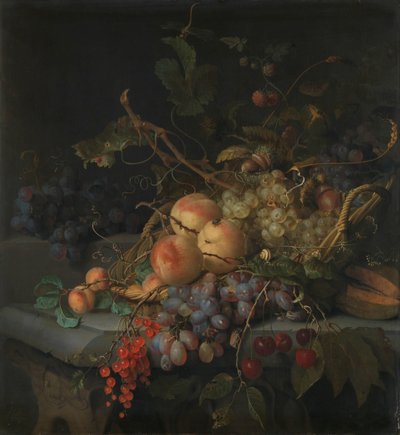 Natureza morta com frutas de Jacob van Walscapelle