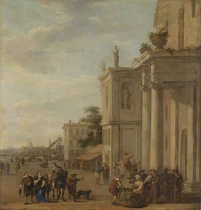 Mercado italiano de Jacob van der Ulft