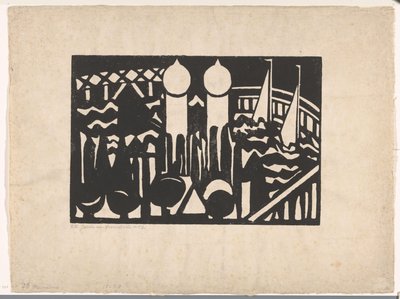Composição XVI no. 2 (título original no objeto) de Jacoba van Heemskerck (signed by artist)