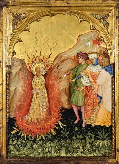 Martírio de Santa Lúcia, c.1410. de Jacobello del Fiore.