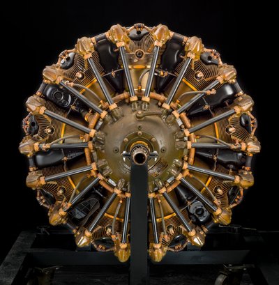 Jacobs Pratt & Whitney Wasp Jr. R-985-AN5, Motor Radial 9, ca. 1940. de Jacobs Aircraft Engine Company