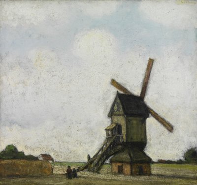 Moinho de vento no Kempen (óleo sobre tela) de Jacobs Smits