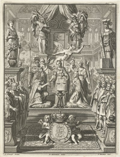 Coroação de William III e Mary Stuart, 1689 de Jacobus Baptist