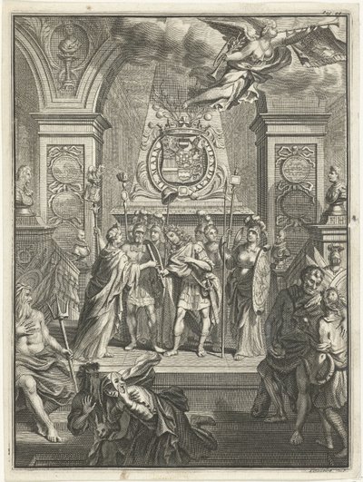 Mary Stuart entrega a William III o pessoal de comando de Jacobus Baptist