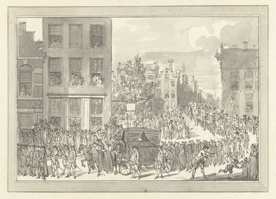 Enterro de Wolter Jan Gerrit barão Bentinck em Amsterdã, 28 de agosto de 1781 de Jacobus Buys