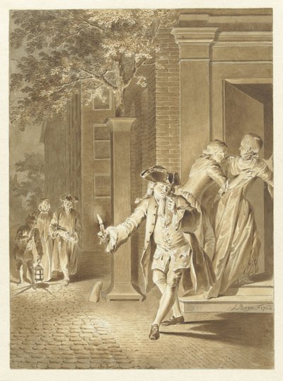 Cena de Lubbert Lubbertse, ou o nobre camponês de Jacobus Buys