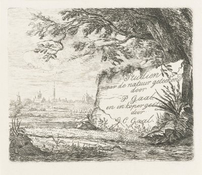 Impressão do título para: Estudos extraídos da natureza de Jacobus Cornelis Gaal