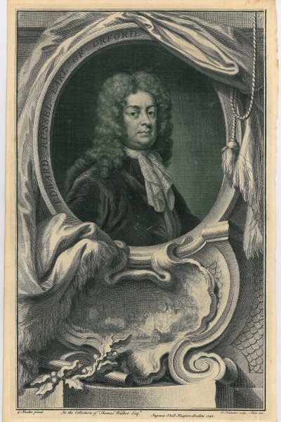 Edward Russell, conde de Orford, c.1742 de Jacobus Houbraken