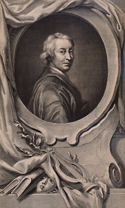 John Dryden, poeta e dramaturgo inglês, c1743 1894 de Jacobus Houbraken
