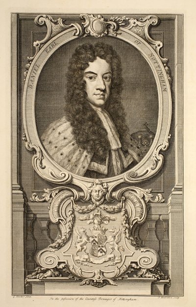 Retrato de Daniel, Conde de Nottingham, ilustração de 