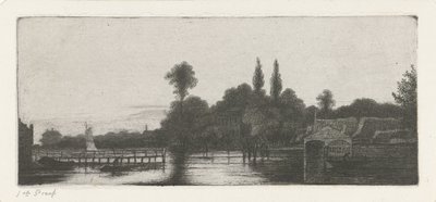 Vista de um rio de Jacobus Ludovicus Cornet