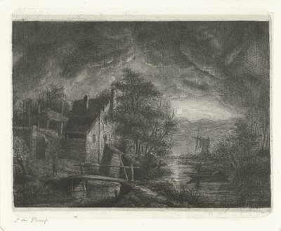 Paisagem ao luar de Jacobus Ludovicus Cornet