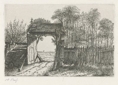 Abra o portão da fazenda de Jacobus Ludovicus Cornet