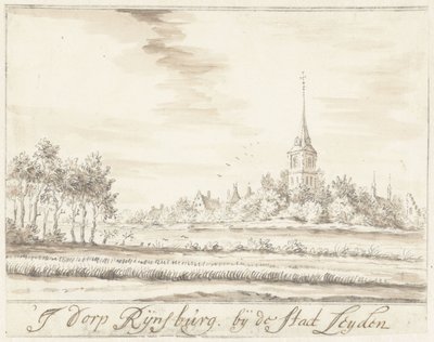 A aldeia de Rijnsburg de Jacobus Stellingwerff