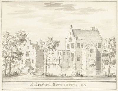 O castelo Groenewoude perto de Woudenberg, em 1382 