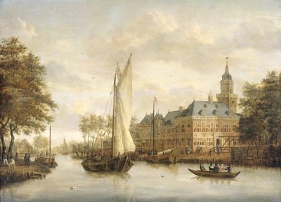 Castelo Nijenrode no Vecht perto de Breukelen de Jacobus Storck