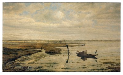 Pântano perto de Putte (óleo sobre painel) de Jacobus Vrel or Frel