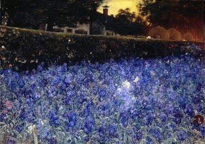 Julho ("Summer Luxuriance"), c.1890-1910 (óleo sobre tela) de Jacobus van Looy