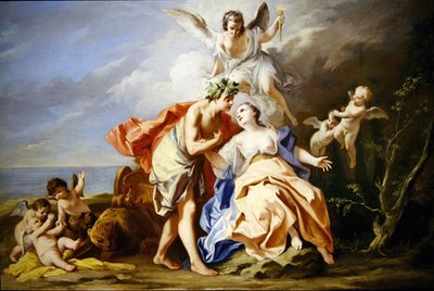 Bacchus e Ariadne (óleo sobre tela) de Jacopo Amigoni