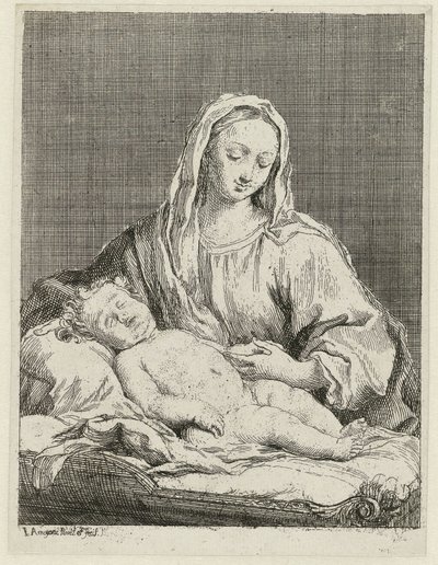 Maria conheceu o tipo de Jacopo Amigoni