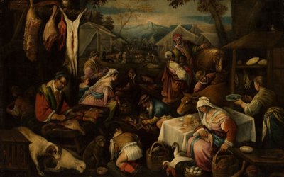 Cena de mercado de Jacopo Bassano