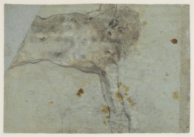 Estudo de um Cristo crucificado, verso, século XVI de Jacopo Bassano