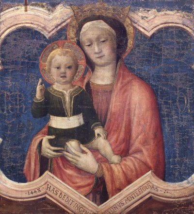 Virgem e Menino, 1448. de Jacopo Bellini