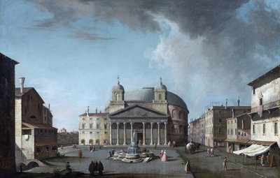 Vista do Panteão em Roma par Fabris, Jacopo (1689-1761). Óleo sobre tela, tamanho: 73x112,4, , Coleção particular de Jacopo Fabris