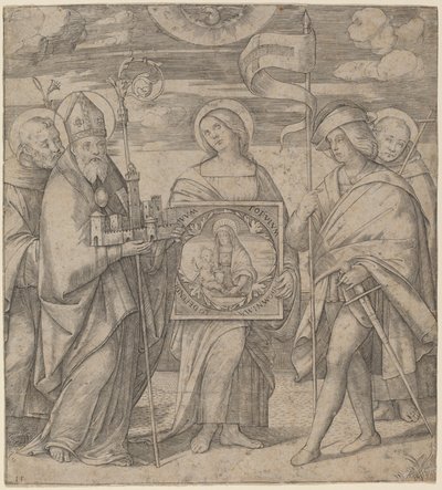 Padroeiros de Bolonha de Jacopo Francia