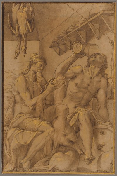 Alegoria da gula de Jacopo Ligozzi