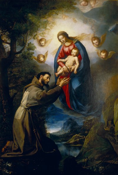 Aparição da Virgem a São Francisco de Jacopo Ligozzi