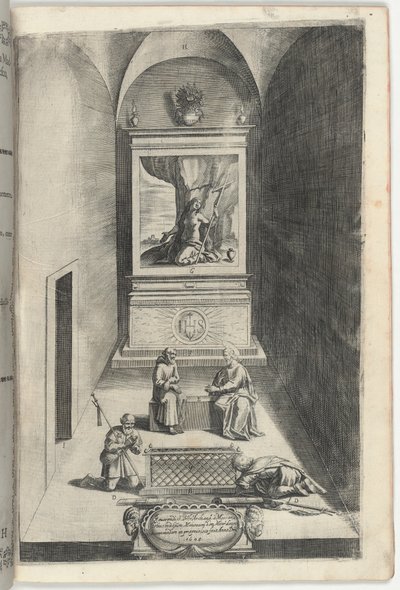 Interior da Capela de Maria Madalena [placa H] de Jacopo Ligozzi