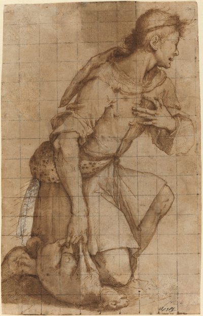 Kneeling Shepherd de Jacopo Ligozzi