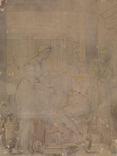 A casa de banho de Batsheba de Jacopo Ligozzi