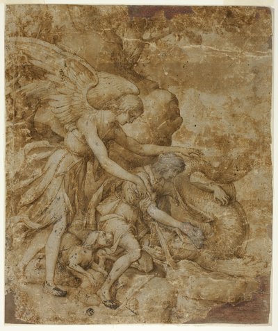Tobias e o Anjo Rafael de Jacopo Ligozzi