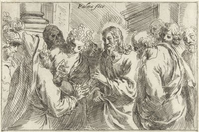 Cristo e a mulher apanhada em adultério de Jacopo Palma (il Giovane)