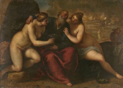 Ló e suas filhas de Jacopo Palma (il Giovane)