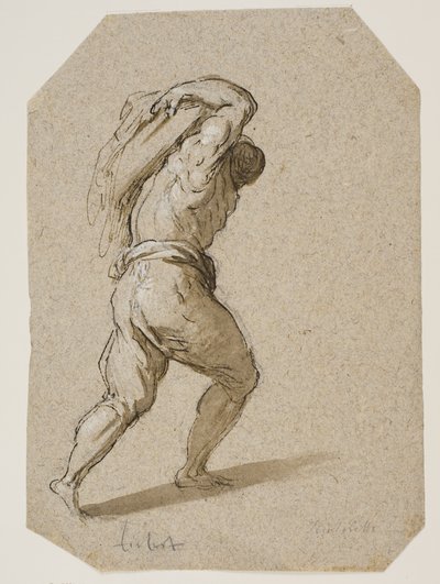 Homem carregando um fardo pesado nas costas de Jacopo Palma